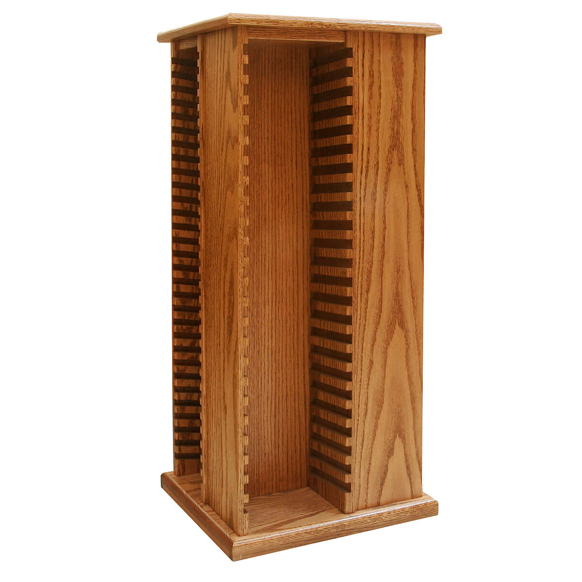 Read more about the article Large Oak CD / DVD Tower